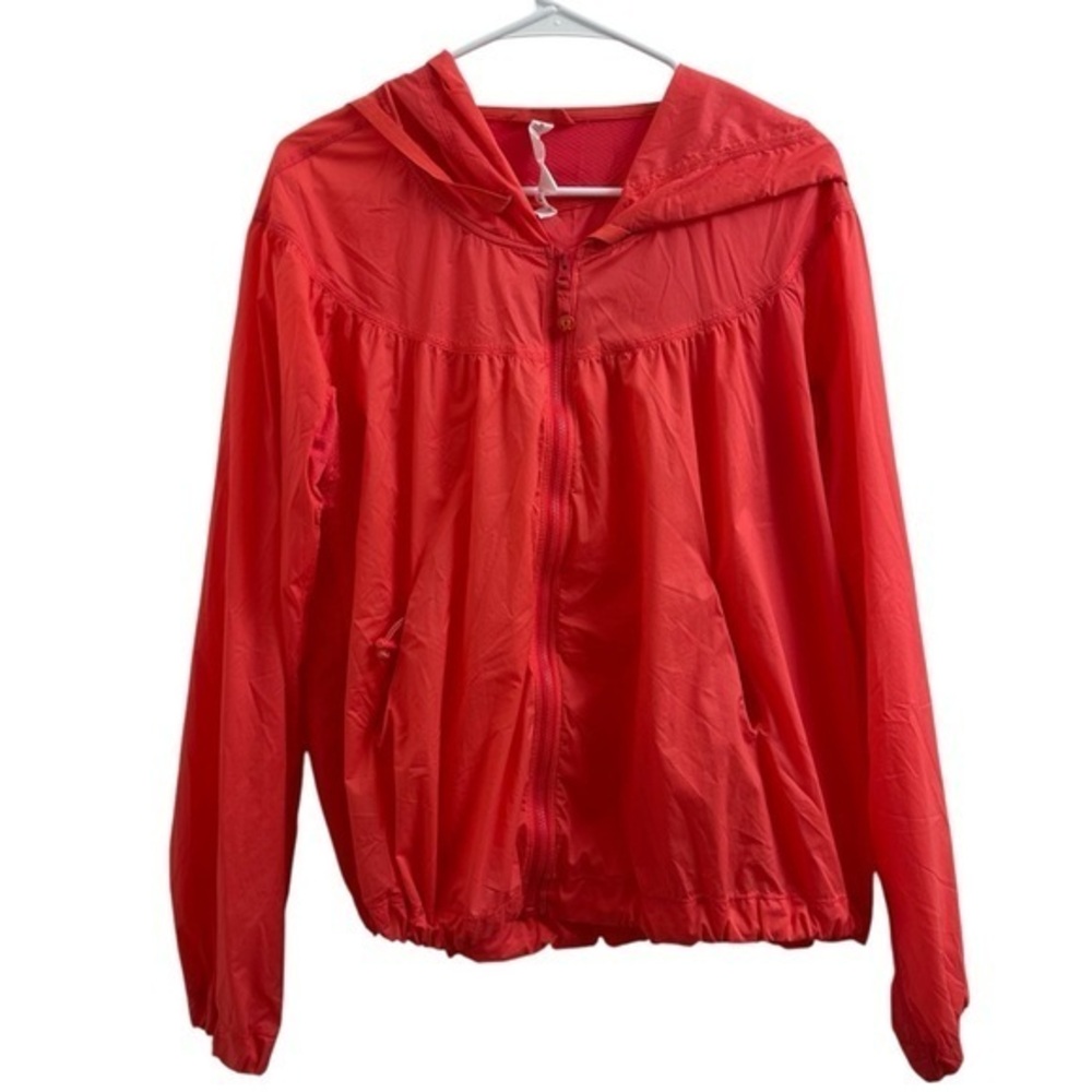 Lululemon wing breaker rain jacket with hoodie